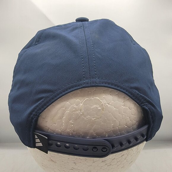 Adidas Womens Blue 5 Panel Golf Script Hat Cap Athletic Outdoors Casual Comfort - Picture 3 of 9